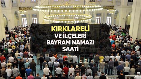 Kadirli 2016 Ramazan Bayramı Namazı vakti ve saati. 