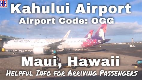 Kahului Airport Code OGG PHOG