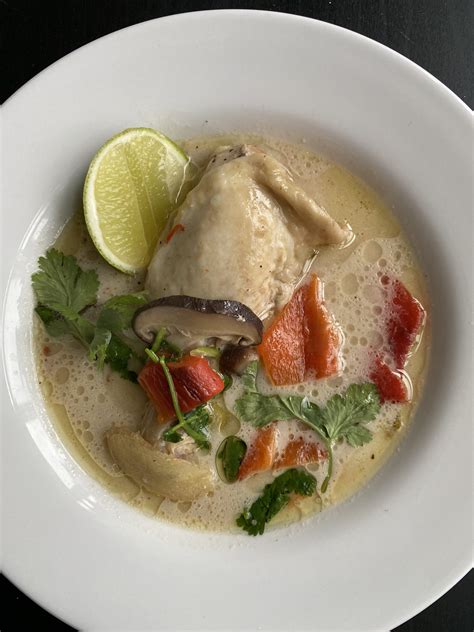 Kai thai. Instant Pot Instructions: Place everything in the instant pot except lime juice, coconut milk and sugar – leaving the chicken thighs or breasts whole. Don’t forget the salt. Give a stir. If using chicken breasts, pressure cook on high pressure for 7 minutes, or 10 minutes for thighs. If using tofu, pressure cook 4 minutes. 