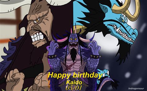 Kaido birthday. Kaido, also known as the King of the Beasts, is a major antagonist in the One Piece franchise. He is the Governor-General of the Beasts Pirates, a former member of the Four Emperors and was a member of the legendary Rocks Pirates as an apprentice forty years ago alongside prominent members like Big Mom and Whitebeard. He used to be a soldier of his home island, Vodka Kingdom but was betrayed ... 