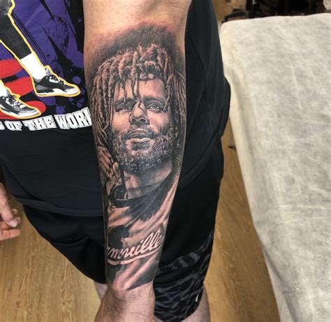 Kaine on Twitter J cole tattoos, J cole art, Tattoos