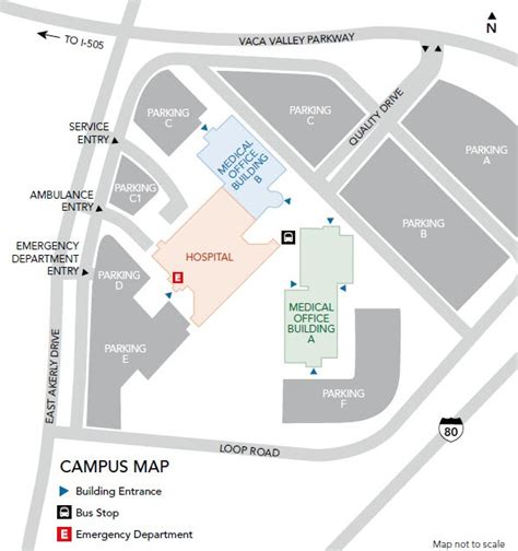 Kaiser Vacaville Medical Center Map - Hospital - Solano …