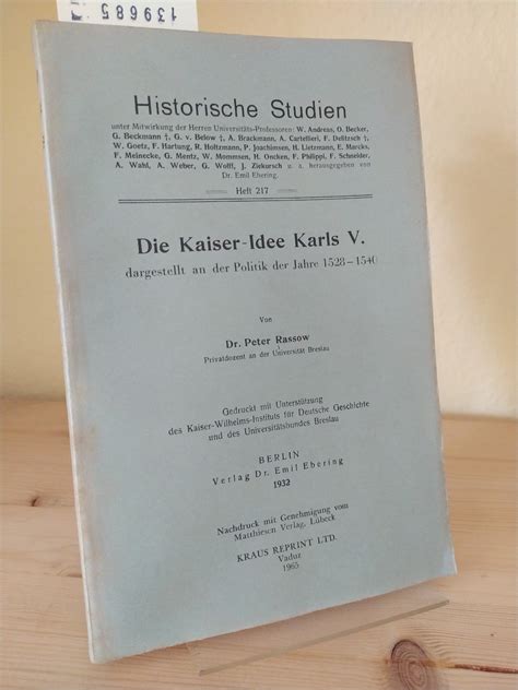 Kaiser idee karls v dargestellt an der politik der jahre 1528 1540. - Il manuale di scienza dei dati di carl shan.