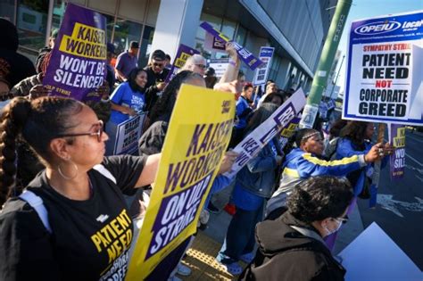 Kaiser workers across the Bay Area hit picket lines in support of nationwide strike