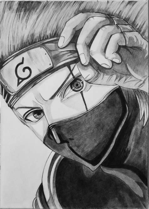 Kakashi Graphite Drawing By Gurpreet Singh