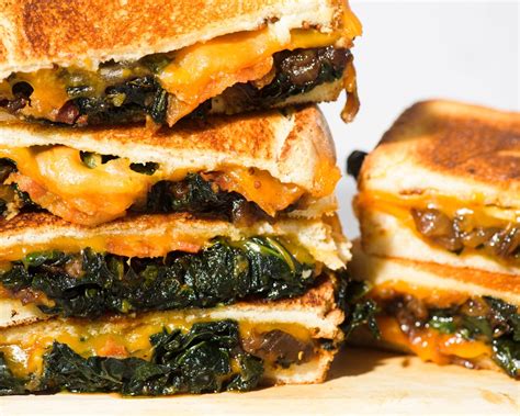 Kale, crispy bacon upgrades grilled cheese to an adult level
