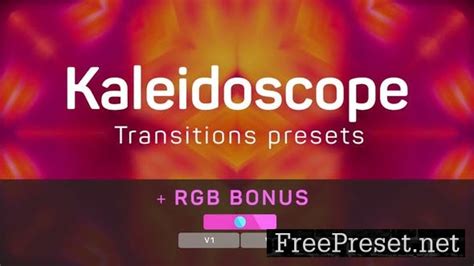 Kaleidoscope Transitions After Effects Presets Motion Array
