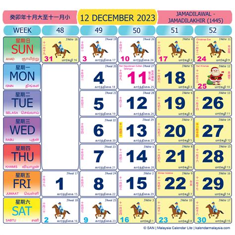 Kalender Kuda 2023