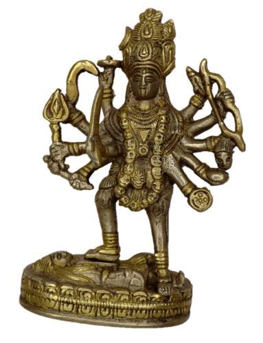 Kali Durga Maha Kaali Adi Shakti Mahakali Kalika Handmade Brass Statue ...