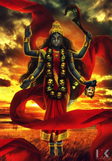 Kali, the goddess of destruction is one of the most popular Hindu goddesses in Hindu mythology. Kali is also perceived as the goddess of nature, time, creati...