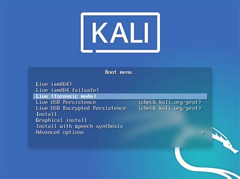 Kali linux forensic mode.  It is supported and upheld by information security train...