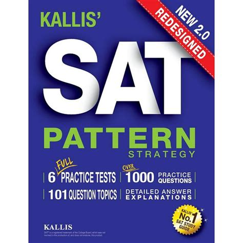 Kallis redesigned sat pattern strategy 6 full length practice tests college sat prep 2016 study guide book. - Buch von geet von paul pantone.