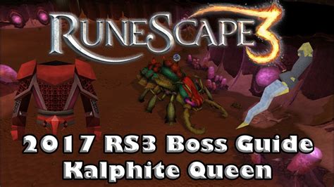 RS3: Kalphite Queen: Boss Guide Team Ravens 145 subscribers Subscribe 0 46 views 2 years ago #RuneScape3 #ZazBlack So for this boss guide, is about …. 