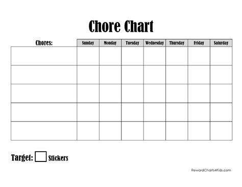 Kalyan Chart Chore Chart Example Calendar Printable