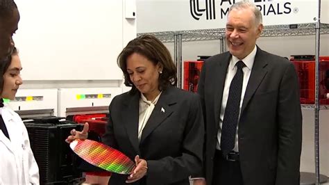 Kamala Harris in Bay Area to promote chip production