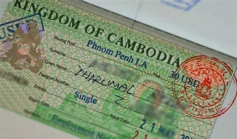 Kamboçya vize