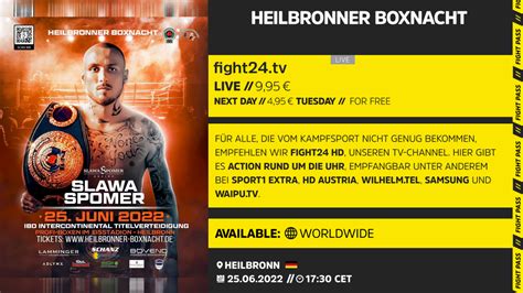 Kampfsportvideos HEILBRONNER FIGHT NIGHT: fight24.tv