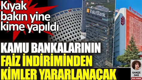 Kamu bankalarının faiz indirimi kararı vatandaşın gündeminde.