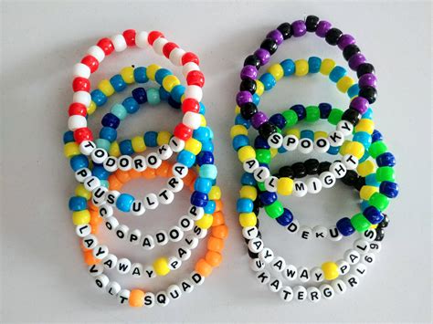 20 Random Kandi Bracelets EDM RAVE+1 FREE perler kandi bracelet W