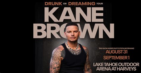 Kane Brown Tahoe Thursday 8/31 - $200 (Tahoe) thursday 2023-08-31. number available: 5 venue: Harvey's Tahoe. QR Code Link to This Post. Have 5 Kane Brown tickets in Tahoe at Harvey's outdoor theater. Great seats Section 7 Row 12!! Cannot go anymore, just trying to get back what I paid! $200 each.. 