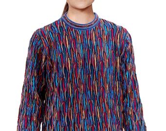 Kanga - Bright Sweater Jumper Merino Wool 3D Geccu Knitwear