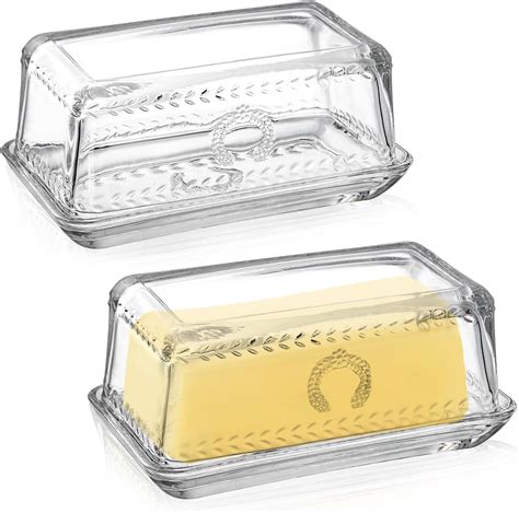 Kangaroo Glass Butter Dish with Lid - Amazon.com