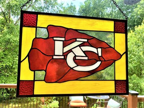 Kansas City Chiefs Stained Glass - Etsy