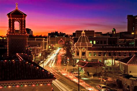 Kansas City Plaza Christmas Lights Skyline Photograph by Tommy Brison
