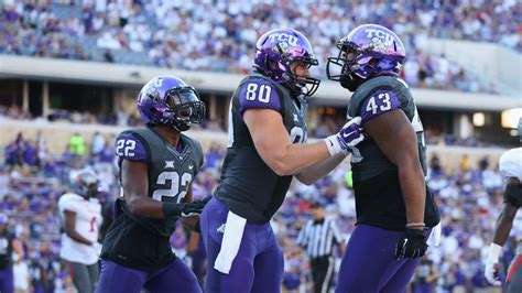 Sep 2, 2023 · The official 2022 Football schedule for the TCU Frogs. ... Big 12 Championship Game ... Hide/Show Additional Information For Kansas State - December 3, 2022 ... .