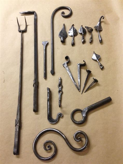 Kansas blacksmith classes.  From basic hooks, forged snakes, and steel...