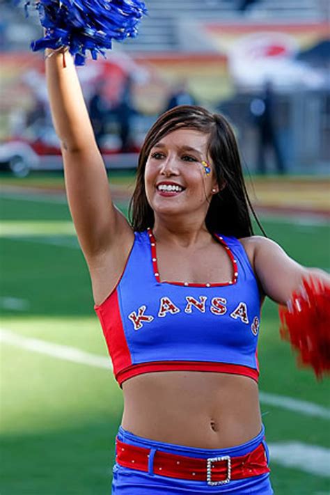 KU’s great cheer tradition started in 1899, and it includes cheering Final Fours, Orange Bowls, and two of our own national championships (NCA 1990 & 1995). Now, we cheer at the best basketball games in the country, Big 12 football games, and top-5 finishes at UCA nationals large coed division. . 
