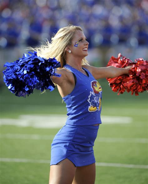 Kansas cheerleaders. KU’s great cheer tradition started in 1899, and it includes cheering Final Fours, Orange Bowls, and two of our own national championships (NCA 1990 & 1995). Now, we cheer at the best … 