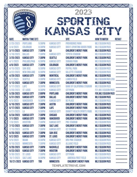 Kansas city soccer schedule. To develop the whole soccer player—from a child's first touch to the academy level—by delivering an environment built on Integrity, Accountability, and Respect. We are committed to maintaining a family culture, while embracing our position as the foundation of the game at all levels in Kansas City. Vision. We are more than a soccer club ... 