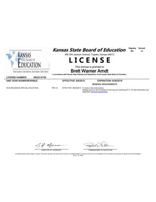 If you are applying for an initial Substitute License, have completed a KANSAS teacher preparation program, and have never held a standard teaching license in Kansas, submit FORM 1. To apply for an INITIAL KANSAS SUBSTITUTE LICENSE 1. Complete the application form 5 through section IV. 2. Include a $70.00 fee made payable to the Kansas State ... . 