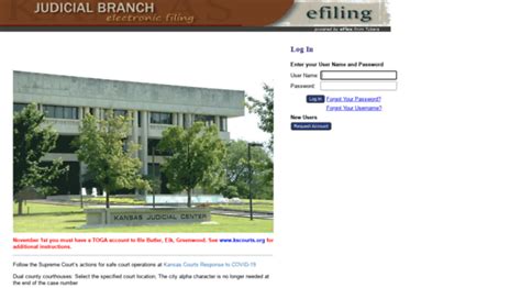 Kansas eflex portal. Mecklenburg County will accept eFilings for this case type via Guide and File starting October 9th, 2023. These eFiling rules have been approved by the North Carolina Supreme Court: eFiling Rules. The pilot eFiling System is currently limited to Civil Domestic Violence cases via an authorized domestic violence advocacy agency in the following ... 