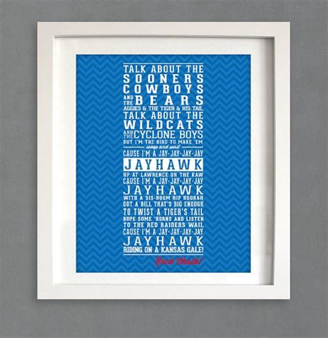 This Kansas fight song makes clear the mascot of the University of Kansas. Rock chalk jayhawk! • Millions of unique designs by independent artists. Find your thing.. 