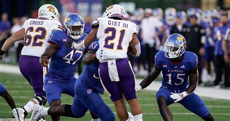 Much can be made of the team’s improvement in run defense, tackling and physicality this season. All of those points are legitimate given statistics and the eye test from last week’s game and the team’s other three games. That said, the Kansas secondary is perhaps the scariest part of its defense. It could be on full display Saturday.