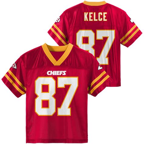 1 of 2. Kansas City Chiefs Kids Jerseys, Youth Chiefs Apparel. Find kids Kansas City Chiefs Clothes that fit their fun and youthful style right here, for looks that'll make both boys and girls cheer. Score Chiefs Jerseys for Kids to get them in official gear, or stock their shelves with Kansas City Chiefs Kid's T-Shirts, Hats, Hoodies and Jackets.