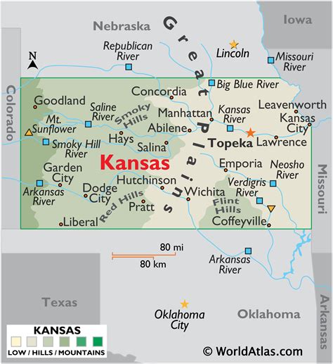 Kansas (nicknamed: Bleeding Kansas, Jayhawks State, Su