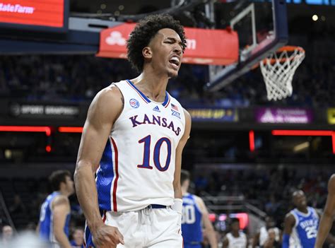 Jalen Wilson scored 20 points and grabbed eight rebounds in KU’s win o
