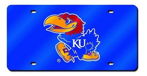 Rev up your Jayhawks pride on the road with our exclusive collection of automotive accessories. Display your team allegiance with our Jayhawks-themed license plates, designed to add a touch of team spirit to your vehicle. Enhance the look of your license plate with our stylish and durable license plate frames, available in a variety of designs .... 