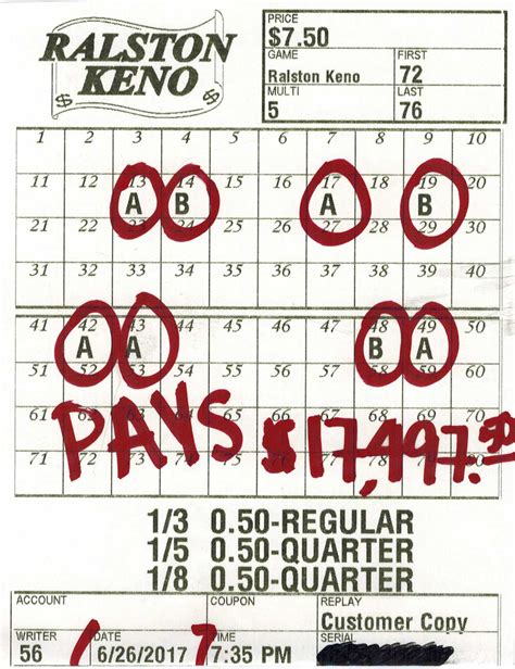 Kansas keno payouts. Select Numbers - Use the number grid to select the numbers that you played on your Club Keno ticket. You must select at least one number to watch the Club Keno drawing. Draws - Select the number of draws (up to 60) that you want to watch. 1 draw will be selected by default. First Draw Number - This is the draw number for the first drawing that ... 