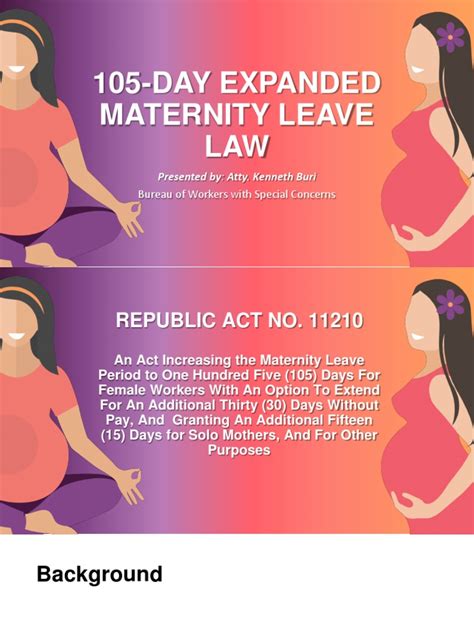 Maternity leave in the Federal government. As per Article 53 of Federal Decree Law No.11 for the year 2008 on Human Resources in the Federal Government as amended by Federal Decree Law No. 9 for the year 2011, and Federal Decree Law No. 17 for 2016 (PDF, 300 KB), as amended, a female employee in a permanent position shall …. 