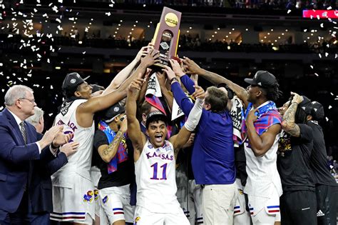 Ten years to the day after it lost to Kentucky in the 2012 national title game inside the Superdome in New Orleans, Kansas secured its spot in the 2022 NCAA Tournament championship game on .... 