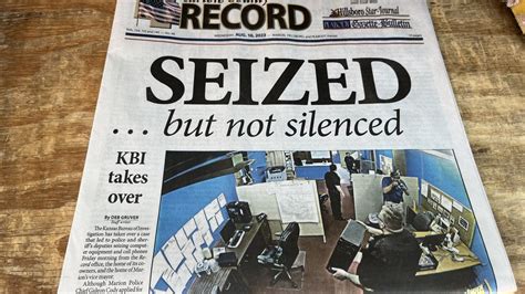 Kansas newspaper raided by police strikes back in first print edition since search