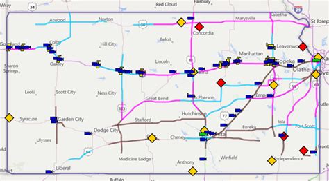 Kansas road closures. The Kansas Turnpike Authority maintains 236 miles of user-fee supported roadway from the Oklahoma border to Kansas City. Traffic Alert . Southbound I-35/KTA traffic diverted at MM 33/Mulvane due to roadway incident. ... Call *KTA (*582) Road Conditions Call 511 | KanDrive.org. ABOUT About KTA Open Bids & Requests Advertising Opportunities ... 
