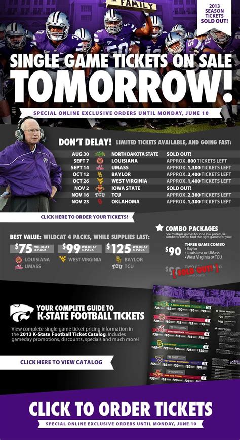 Kansas state football single game tickets. Things To Know About Kansas state football single game tickets. 