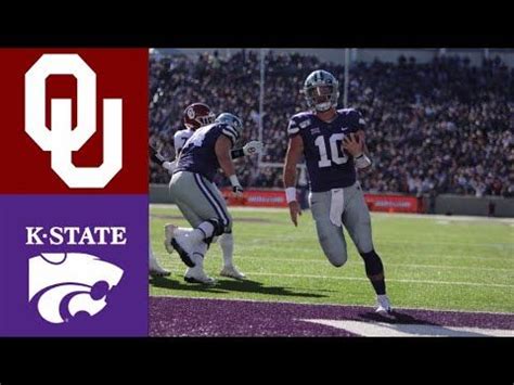 The No. 6 Oklahoma Sooners were stunned at home by the unranked Kansas State Wildcats 41-34. Kansas State QB Adrian Martinez led the Wildcats while going 21-.... 