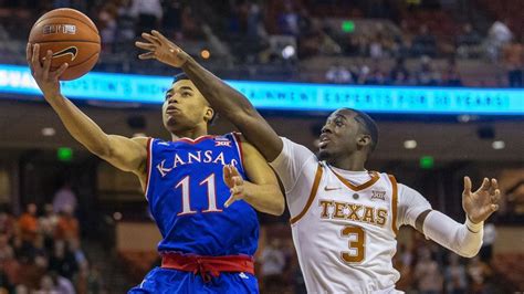 What to Know A Big 12 battle is on tap between the #8 Kansas Jayhawks and the #10 Texas Longhorns at 9 p.m. ET Monday at Allen Fieldhouse. The teams split their matchups last year, with the.... 