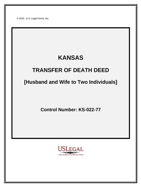 Kansas law says that a transfer of real or personal property to two or more persons shall create a tenancy in common, unless the language used in the transfer document makes it clear that a joint tenancy was created (K.S.A. 58-501). The basic characteristics of a joint tenancy are as follows: 1. Sale or disposition. Each owner can terminate the .... 